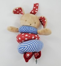 Bunnies by the Bay Puppy Rattle Vibrate Baby Jitter Stroller Toy Red Blue B57 - £11.96 GBP