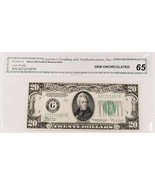 1934-C $20 Federal Reserve Note in Gem Uncirculated Condition FR #2057-G - £116.28 GBP