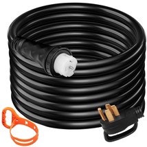 VEVOR 15Ft 50 Amp Generator Extension Cord STW 6/3 + 8/1 Generator Cord 125V 250 - £75.34 GBP