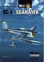 Paper craft - SC-1 Seahawk Curtiss **FREE SHIPPING** - $2.90