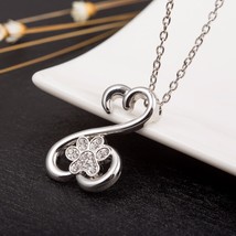 New Fashion Dog Footprints With Crystal Choker Necklace Paw Pendant - £10.21 GBP+