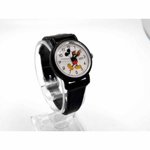 Disney Micky Mouse Lorus Watch New Battery 24mm Black Band - £12.21 GBP