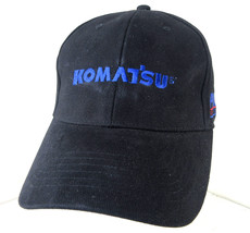 Komatsu PMC Power Motive Corporation Hat Strapback Black Cap Embroidered... - $9.85