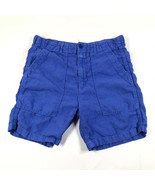 CLOSED Cargo Shorts Womens 26 Bright Blue Linen Mid Rise Above Knee Casual - £29.42 GBP