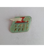Vintage Fast Feet Sneaker With Wings McDonald&#39;s Employee Hat Pin - $14.26 CAD