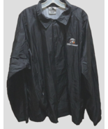 Little Caesars Pizza Employee Black Fleece Lined Nylon Windbreaker Jacke... - $22.31