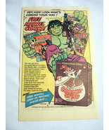 1984 Ad Cookie Crisp Cereal With The Incredible Hulk - £6.26 GBP