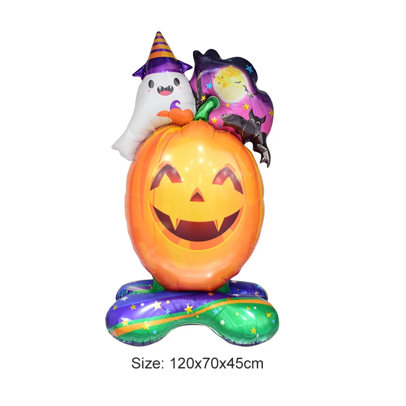 Play Halloween Pumpkin Ghost Balloons Halloween Decorations Spider F Balloons In - £23.29 GBP