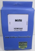 HDMI To RCA Mini Composite 1080P Audio Video  Adapter Converter For TV - £7.46 GBP