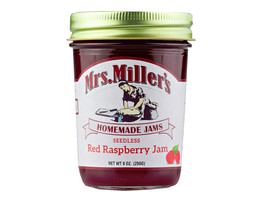 Mrs. Miller&#39;s Homemade Seedless Red Raspberry Jam, 3-Pack 9 oz. Jars - $28.66