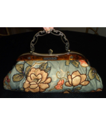 Vintage Bronze Flower Pattern Beaded Accent Bag Purse Small Clutch - $319.69 MXN