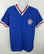 Vintage Chicago Cubs Blue Pullover Spring Training Shirt Size L - £20.49 GBP