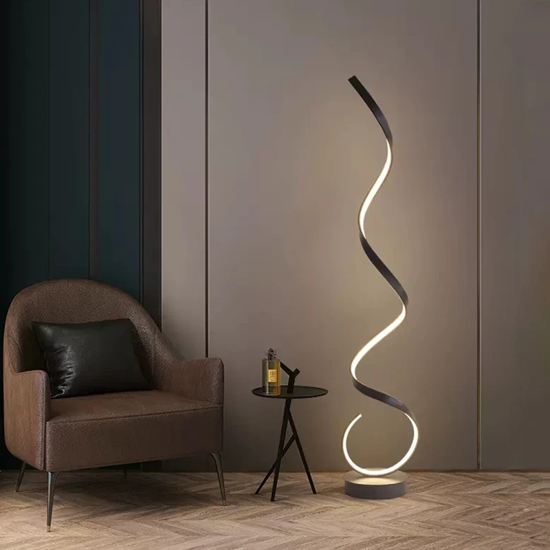 Modern LED Strip Floor Lamp For Bedroom Bedside Living Room Sofa Ambiance - $189.02+