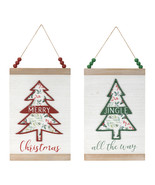 Wood Beaded Merry Christmas Banner (Set of 2) - $1,200.93 MXN Wood Beaded Merry Christmas Banner (Set of 2) - $1,200.93 MXN