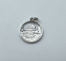 Vintage Sterling Silver 3D Charm Alberta Nikka Yuko Garden Small - £13.11 GBP