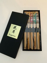 Kagetsu Cat Theme Wooden Chopsticks *Set of 5* - £13.95 GBP