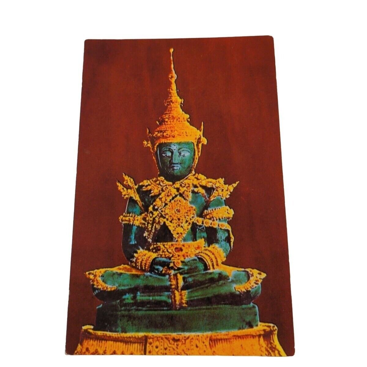 Primary image for Postcard Emerald Buddha Wat Phra Keo Temple Royal Palace Bangkok Thailand Chrome