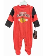 Reebok NHL Blackhawks Red Long Sleeve Jersey Hockey Style Coverall, 0-3 ... - $18.76