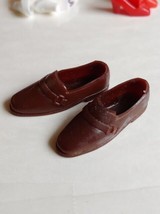 Ken Allan Barbie Doll 1970s Brown Loafers Shoes Japan - $8.86