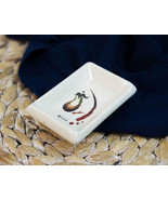 Pack of 6 Melamine Zen Swirl Eggplant Small Soy Sauce Condiment Tetragon... - $25.97 CAD