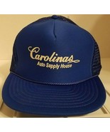 Vintage Carolinas Auto Supply House Trucker Hat Cap  Snapback Blue Mesh ... - $11.64