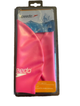 Swim Cap Speedo Solid Silicone Hot Pink Junior Recreational Swimmers Ages 6-14 - £7.42 GBP