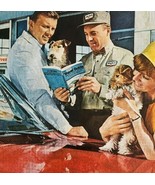 1965 Mobil Gas &amp; Oil Fox Terrier Advertisement Look Magazine Automobilia... - €34,73 EUR