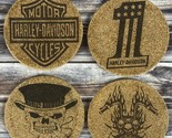 Set 4 Harley Davidson Corks Coasters - £7.66 GBP