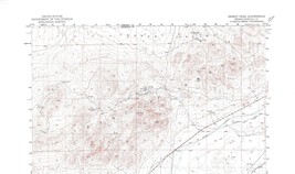 Desert Peak Quadrangle, Nevada 1951 Topo Map Vintage USGS 1:62,500 with Markings - £13.41 GBP