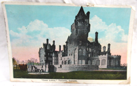 Valentine V&amp;Sons Linen Postcard Casa Loma Castle Toronto Canada 2 Cent C... - £2.36 GBP