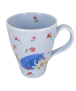 Eeyore Coffee Mug Blue Cup Flower Floral Disney Store Winnie Pooh Rose - $18.79