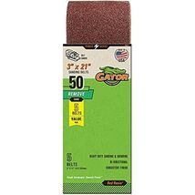 Ali Industries 7012 3&quot; x 21&quot; Red Resin Aluminum Oxide Sanding Belts, 50 ... - $29.34 CAD