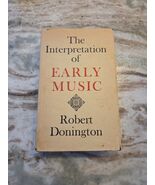 Interpretation of Early Music by Donington HC 1963 - $290.94 MXN