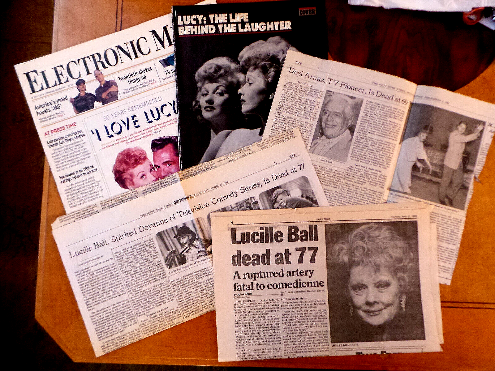 Primary image for Lucille BaIl & Desi I Love Lucy 50 Yrs Oct 2001 Electronic Media; Obits + mor VG