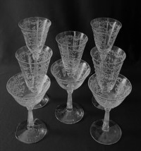 Fostoria Romance Lot of 8 Crystal Stems-Champagne,Wine &amp; Water-For Repair As Is - £11.95 GBP