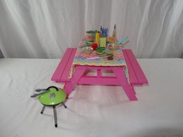 Our Generation  Pink Picnic Table With BBQ &amp; Accessories - £22.95 GBP
