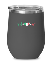 Wine Tumbler Stainless Steel Insulated  Funny Italian Heartbeat travel  - £19.60 GBP