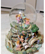 Cherubs Paradise Music Box Globe Beautiful Dreamer 8&quot;x8&quot;x8&quot; - $38.61