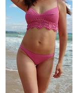  Crochet floral lace swimsuit Pink bikini set Bohemian Corset type bikin... - €85,28 EUR+