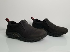 MERRELL Womens Black Jungle Moc Work Casual Comfort Shoes Slip On 7.5 - $19.99