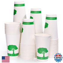 Vplus 240 Compostable 16 oz Paper Cups Biodegradable Hot/Cold Disposable - $57.82