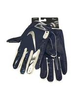 Nike Superbad Football Receiver Gloves Padded Navy White Silver Adult 2XL - $560.33 MXN