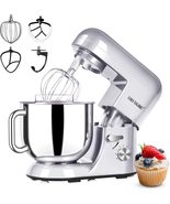 NEW Cheftronic Electric Stand Mixer 7 qt tilt head w/ 4 attachments silv... - $79.95