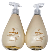 2 Pack Method Sugar Spice Hand Wash Plant Based Cleansers 12oz - £20.44 GBP