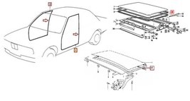 For BMW E30 Coupe 2 Doors Weatherstrip Trunk Lid Rubber Sunroof Seal Gasket - £61.62 GBP
