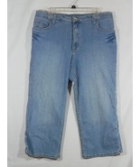 Vtg L.A. Blues Capri Jeans 16W Wide Leg 36x23 - £11.42 GBP