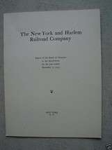 Vintage 1954 New York Railroad Company Annual Report - $23.76