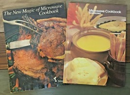 Vintage 1978 Microwave Cookbooks Magic Chef Paperback Samsung Hardback Lot of 2 - £3.20 GBP