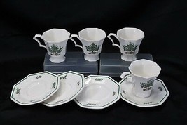 Nikko Christmastime Cups and Saucers 4 each - $39.19