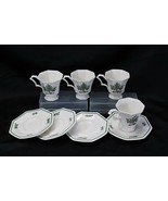 Nikko Christmastime Cups and Saucers 4 each - £30.64 GBP